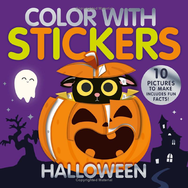 Color With Stickers - Halloween PDF đọc ebook online, epub online, nghe sách nói audio miễn phí.