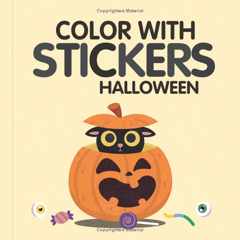 Color With Stickers - Halloween PDF đọc ebook online, epub online, nghe sách nói audio miễn phí.