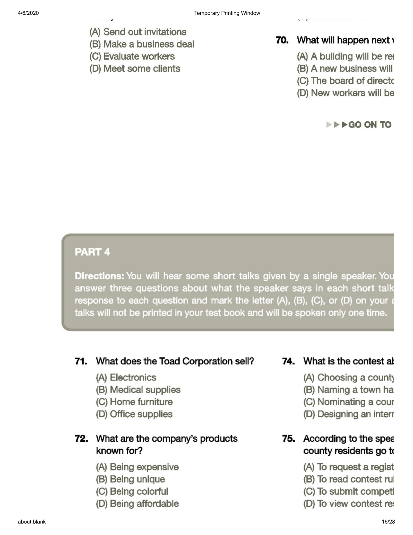 Comprehensive Toeic Training 1000 Practice Test Items Vol 2 - Kèm CD PDF Comprehensive Toeic Training 1000 Practice Test Items Vol 2 - Kèm CD PDF