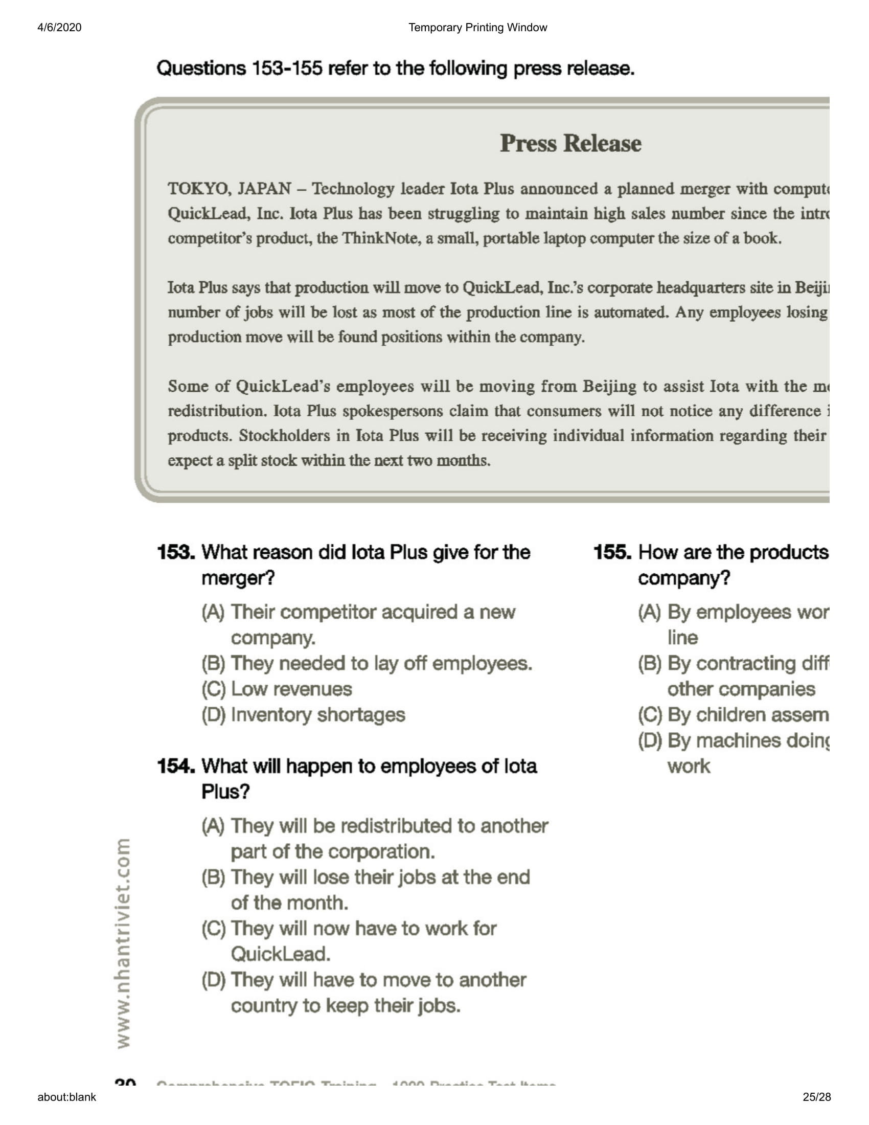 Comprehensive Toeic Training 1000 Practice Test Items Vol 2 - Kèm CD PDF Comprehensive Toeic Training 1000 Practice Test Items Vol 2 - Kèm CD PDF