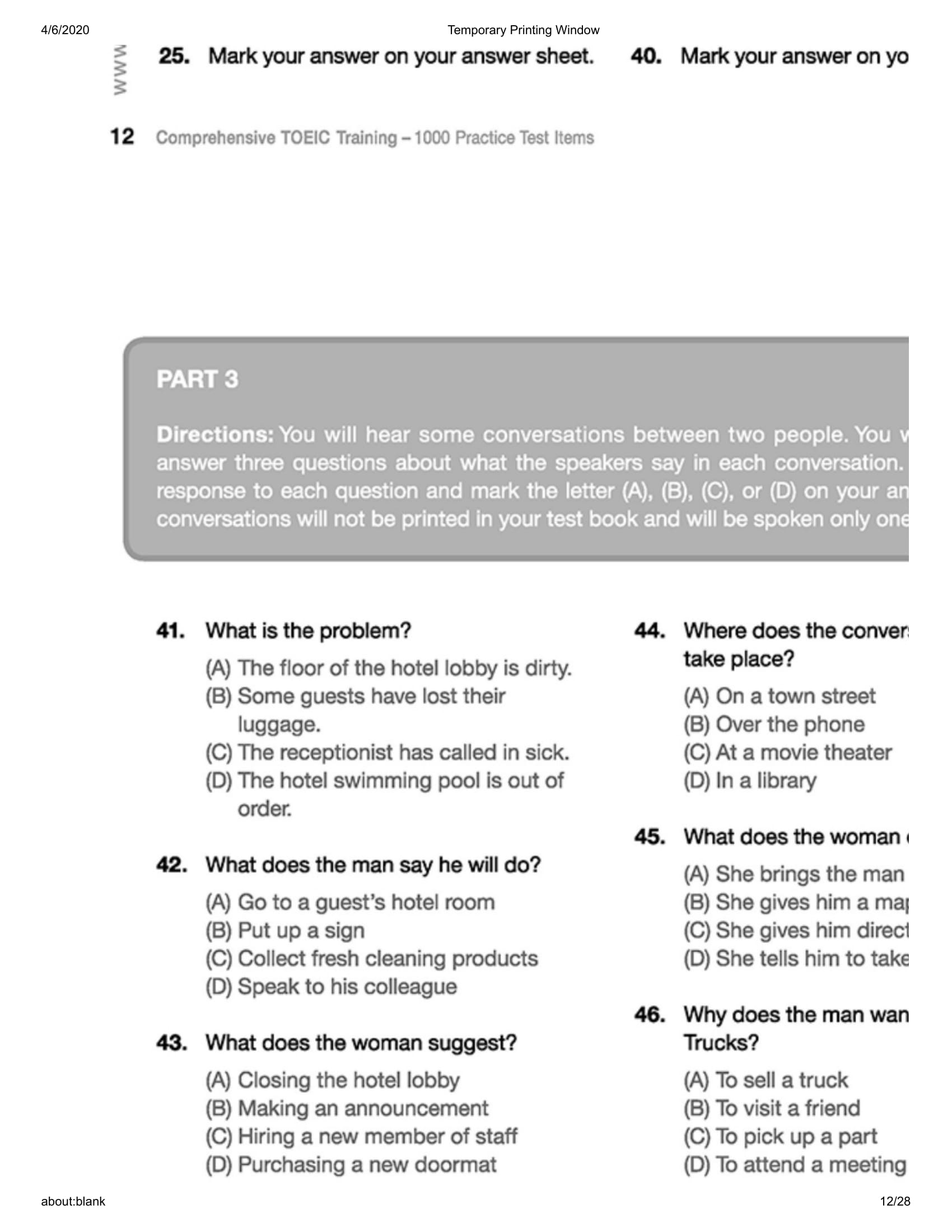 Bộ Comprehensive Toeic Training 1000 Practice Test Items (Vol 3) - Kèm CD PDF đọc ebook online, epub online, nghe sách nói audio miễn phí tại reds.vn. Bộ Comprehensive Toeic Training 1000 Practice Test Items (Vol 3) - Kèm CD PDF đọc ebook online, epub online, nghe sách nói audio miễn phí.