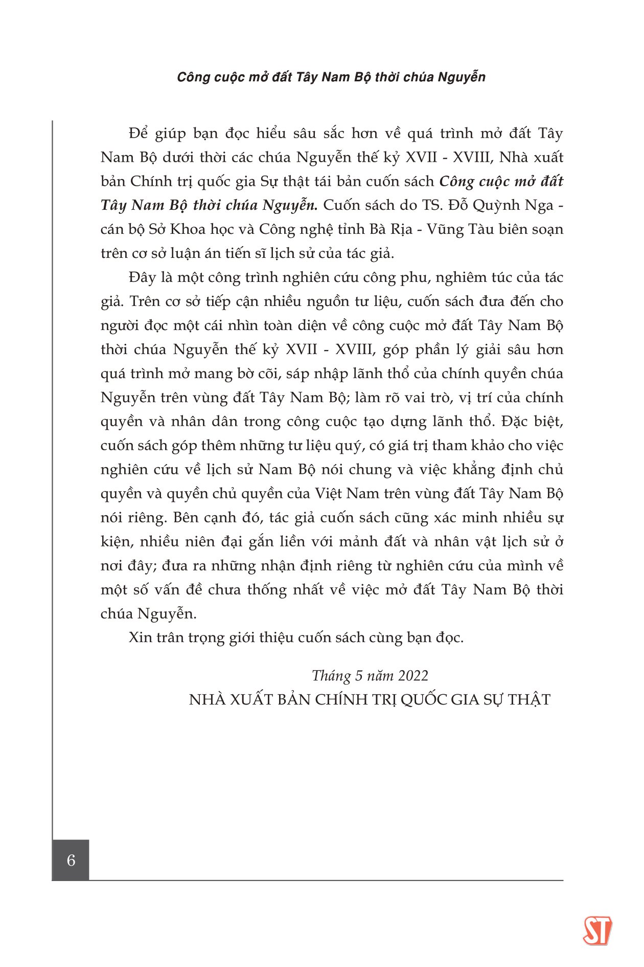 Tải sách Công Cuộc Mở Đất Tây Nam Bộ Thời Chúa Nguyễn PDF đọc ebook online, epub online, nghe sách nói audio miễn phí.