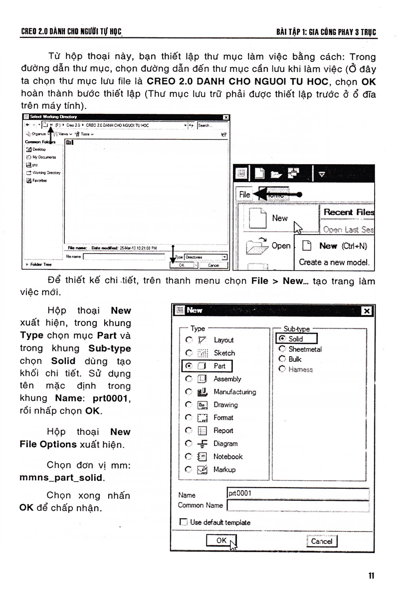 Creo 2.0 Dành Cho Người Tự Học PDF Creo 2.0 Dành Cho Người Tự Học PDF