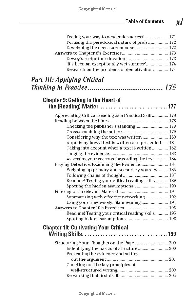 Critical Thinking Skills For Dummies