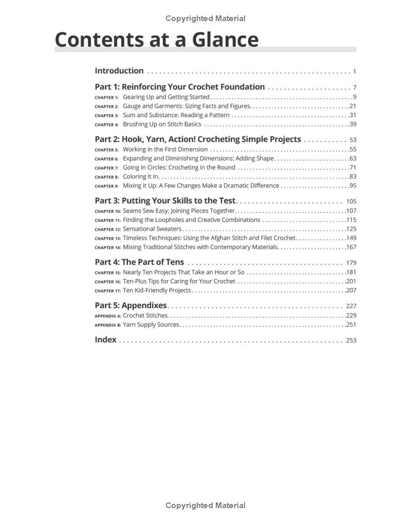 Crochet Patterns For Dummies