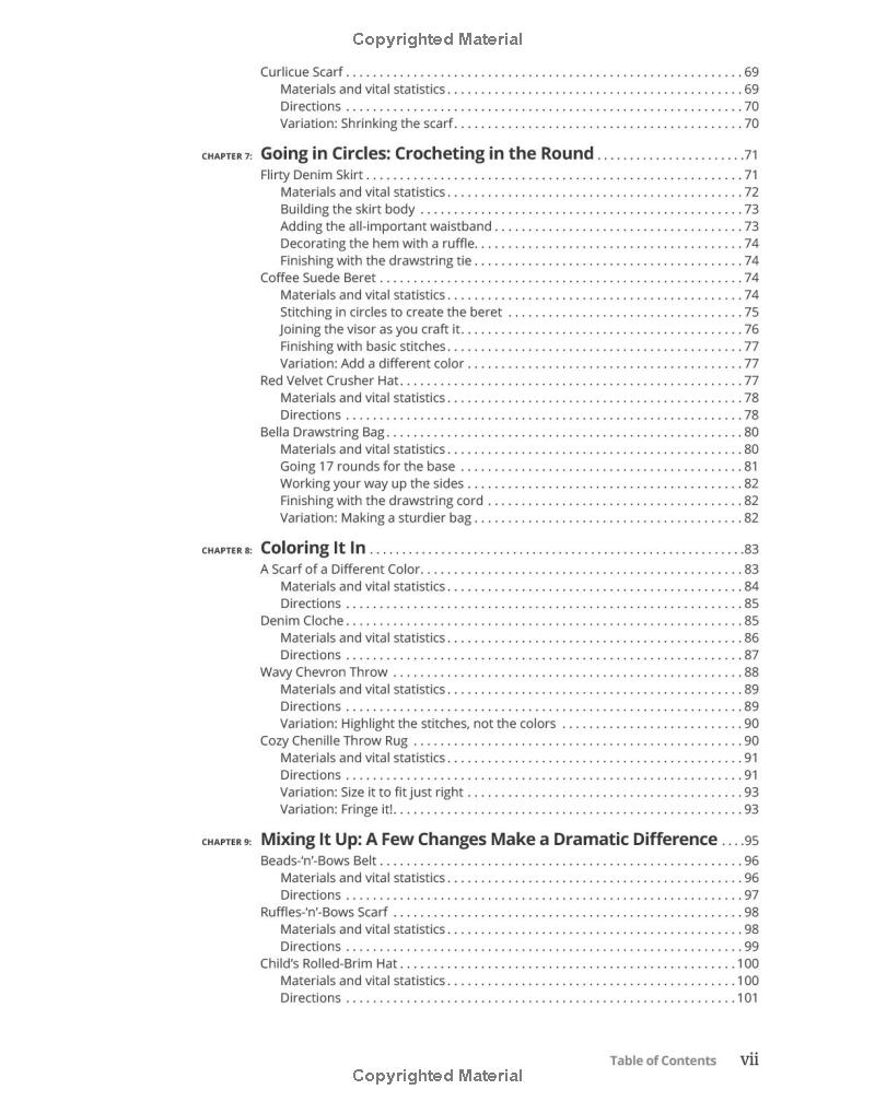 Crochet Patterns For Dummies