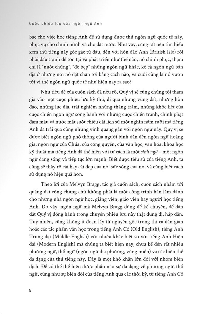 Cuộc Phiêu Lưu Của Ngôn Ngữ Anh - Tiểu Sử Anh Ngữ Từ Năm 500 Đến Năm 2000 PDF Cuộc Phiêu Lưu Của Ngôn Ngữ Anh - Tiểu Sử Anh Ngữ Từ Năm 500 Đến Năm 2000 PDF