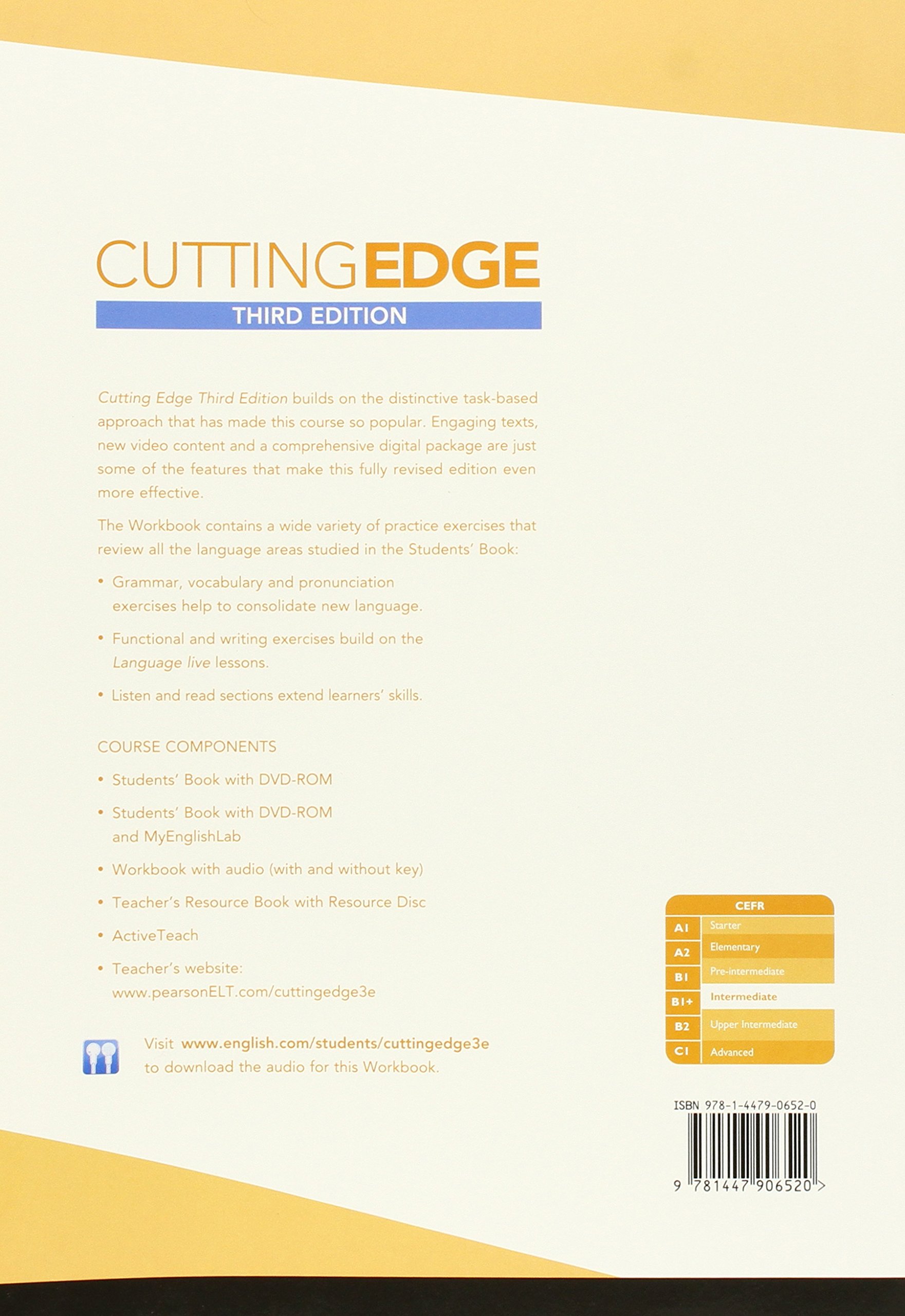 Cutting Edge Intermediate Workbook with Key 3Ed