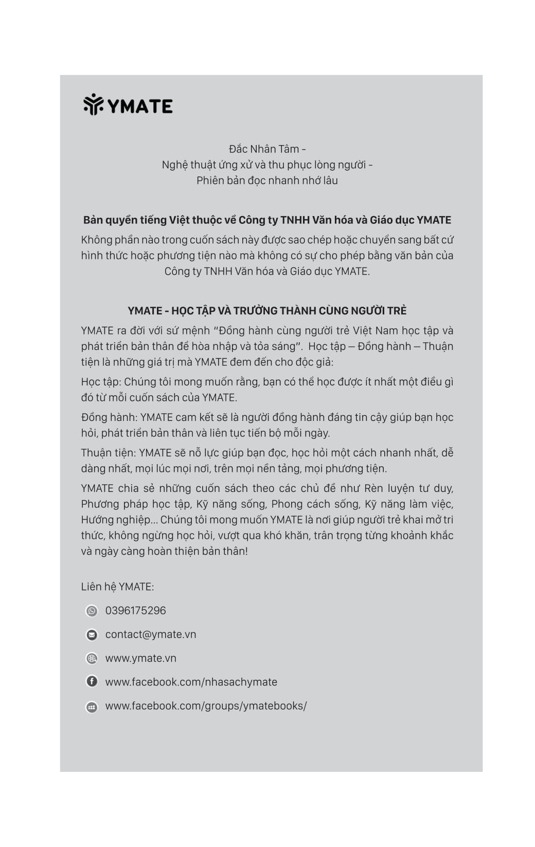 Đắc Nhân Tâm - Nghệ Thuật Ứng Xử Và Thu Phục Lòng Người PDF đọc ebook online, epub online, nghe sách nói audio miễn phí. Tải sách Đắc Nhân Tâm - Nghệ Thuật Ứng Xử Và Thu Phục Lòng Người PDF đọc ebook online, epub online, nghe sách nói audio miễn phí.