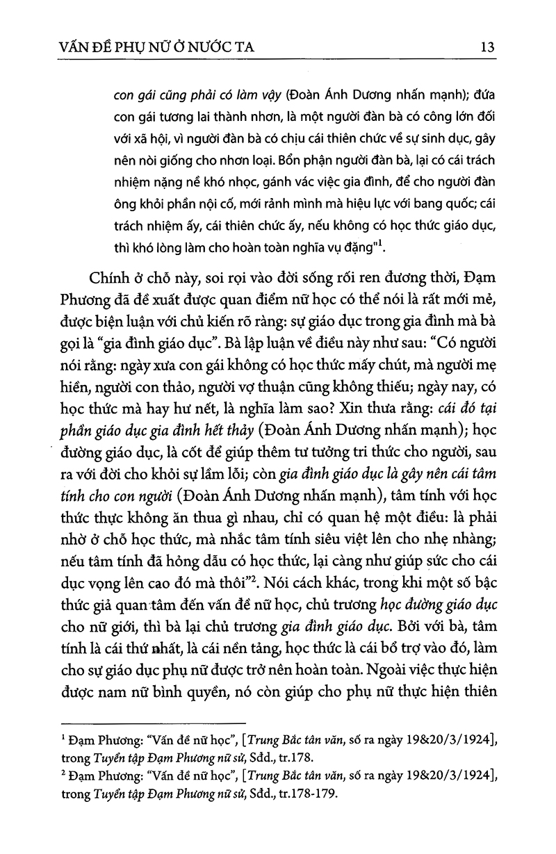 Đạm Phương Nữ Sử - Vấn Đề Phụ Nữ Ở Nước Ta PDF