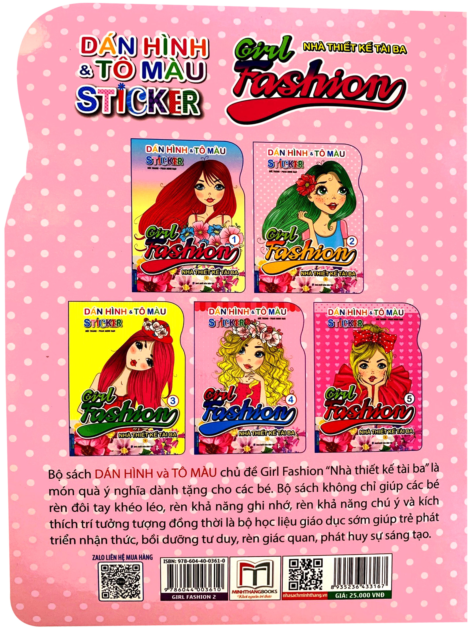 Sách Dán Hình Và Tô Màu Sticker - Girl Fashion - Nhà Thiết Kế Tài Ba ...