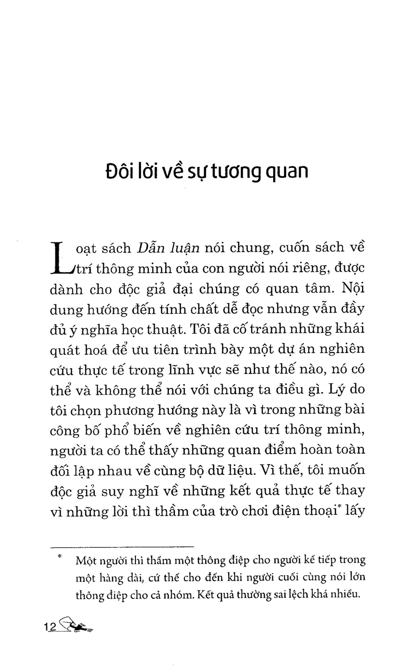 Dẫn Luận Về Trí Thông Minh PDF đọc ebook online, epub online, nghe sách nói audio miễn phí.