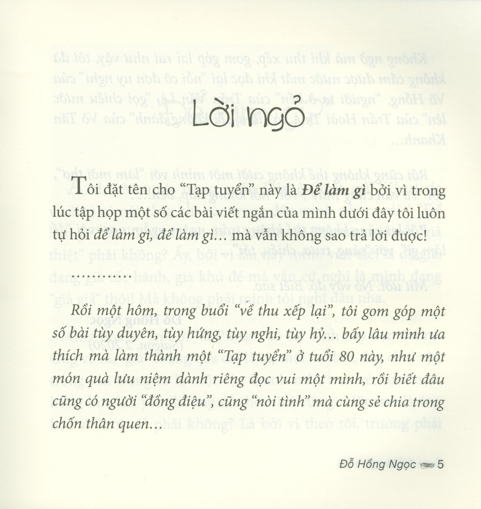 Để Làm Gì - Tạp Bút PDF Để Làm Gì - Tạp Bút PDF