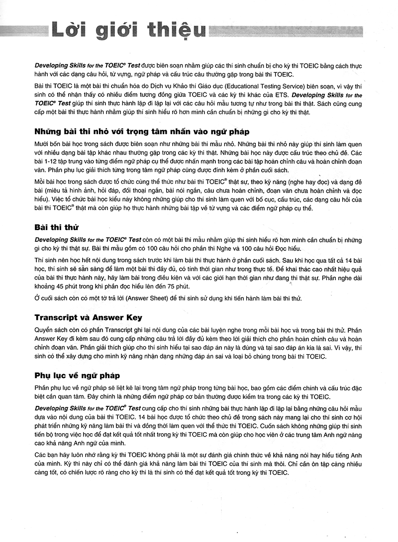 Developing Skills For The Toeic Test PDF - YDS.EDU.VN