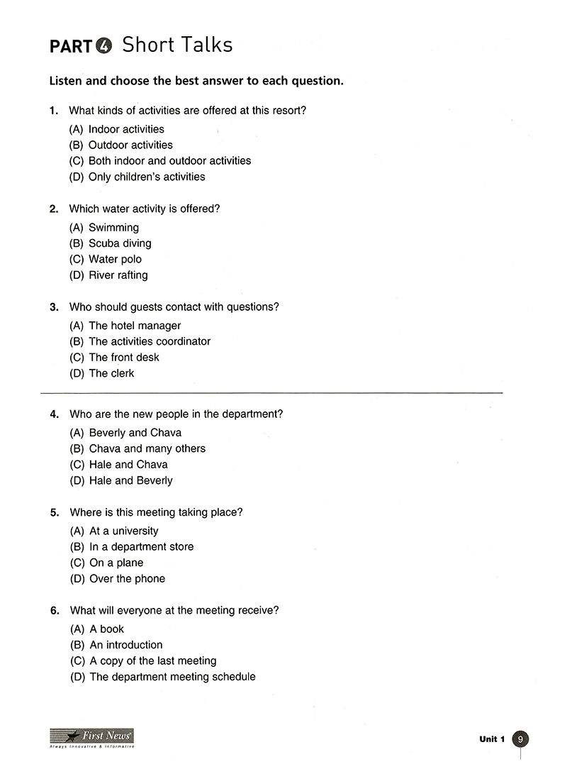 Developing Skills For The Toeic Test PDF - Tờ Khai Y Tế