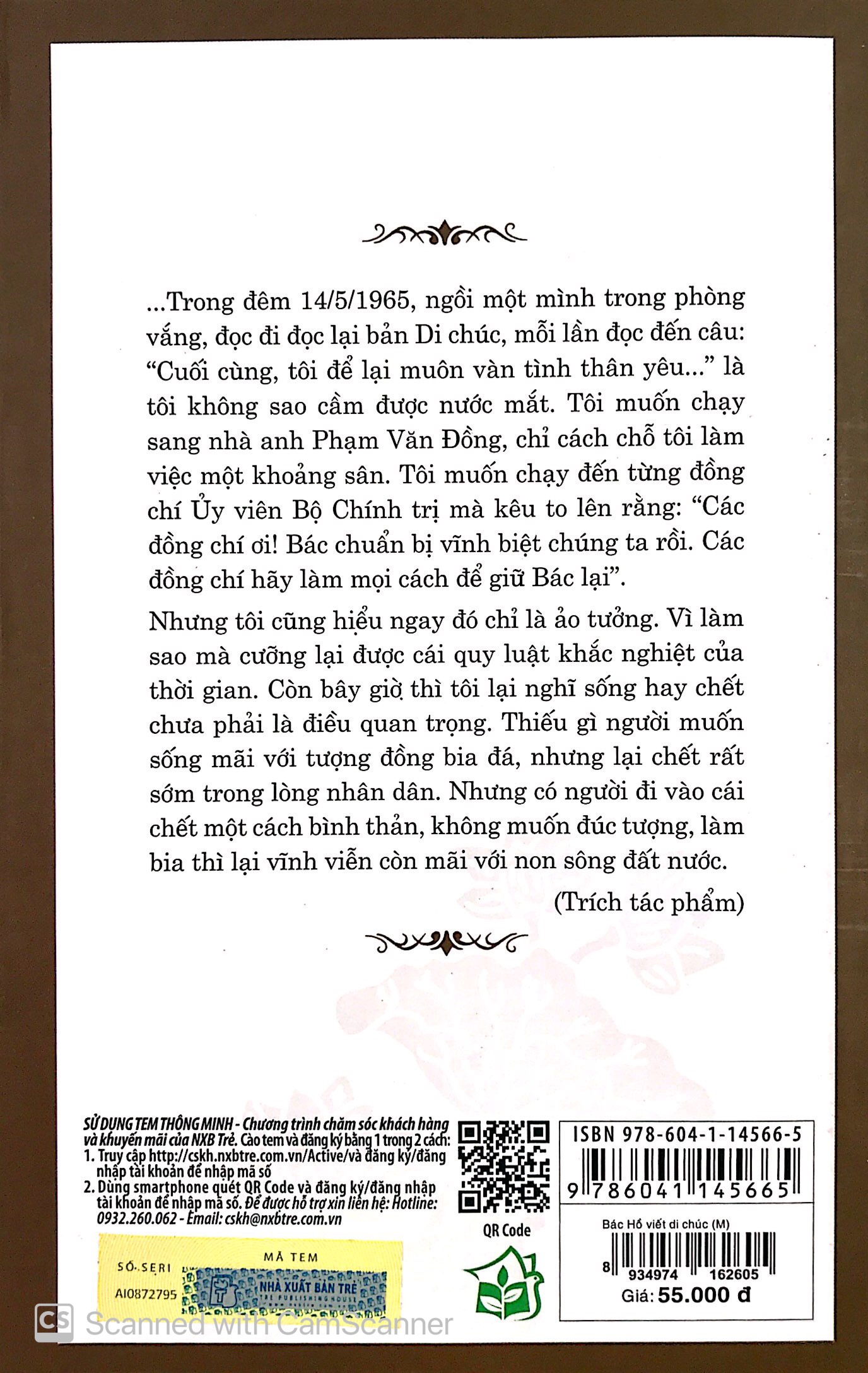 Di Sản Hồ Chí Minh - Bác Hồ Viết Di Chúc PDF đọc ebook online, epub online, nghe sách nói audio miễn phí.