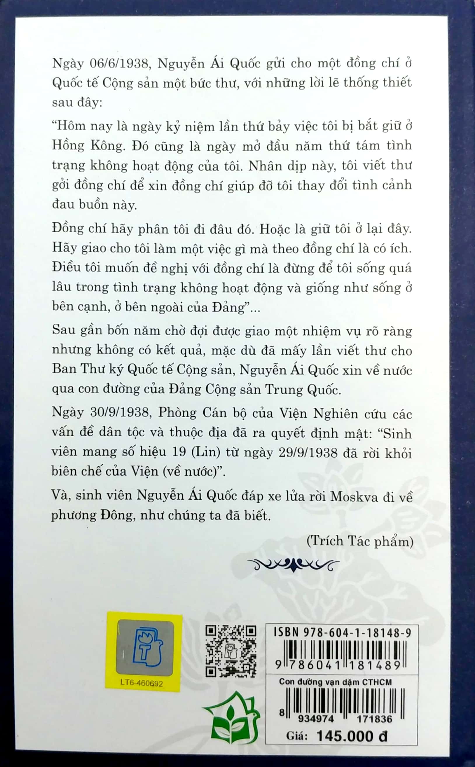 Di Sản Hồ Chí Minh - Con Đường Vạn Dặm Của Hồ Chí Minh PDF đọc ebook online, epub online, nghe sách nói audio miễn phí. Di Sản Hồ Chí Minh - Con Đường Vạn Dặm Của Hồ Chí Minh PDF đọc ebook online, epub online, nghe sách nói audio miễn phí.
