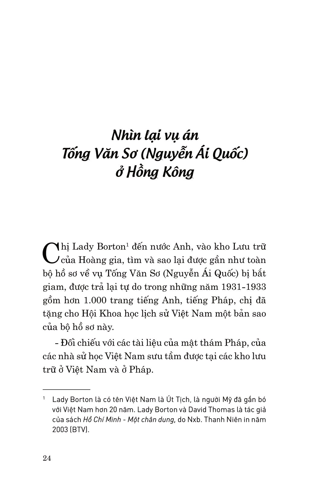 Di Sản Hồ Chí Minh - Nguyễn Ái Quốc Và Vụ Án Hồng Kông Năm 1931 PDF đọc ebook online, epub online, nghe sách nói audio miễn phí.