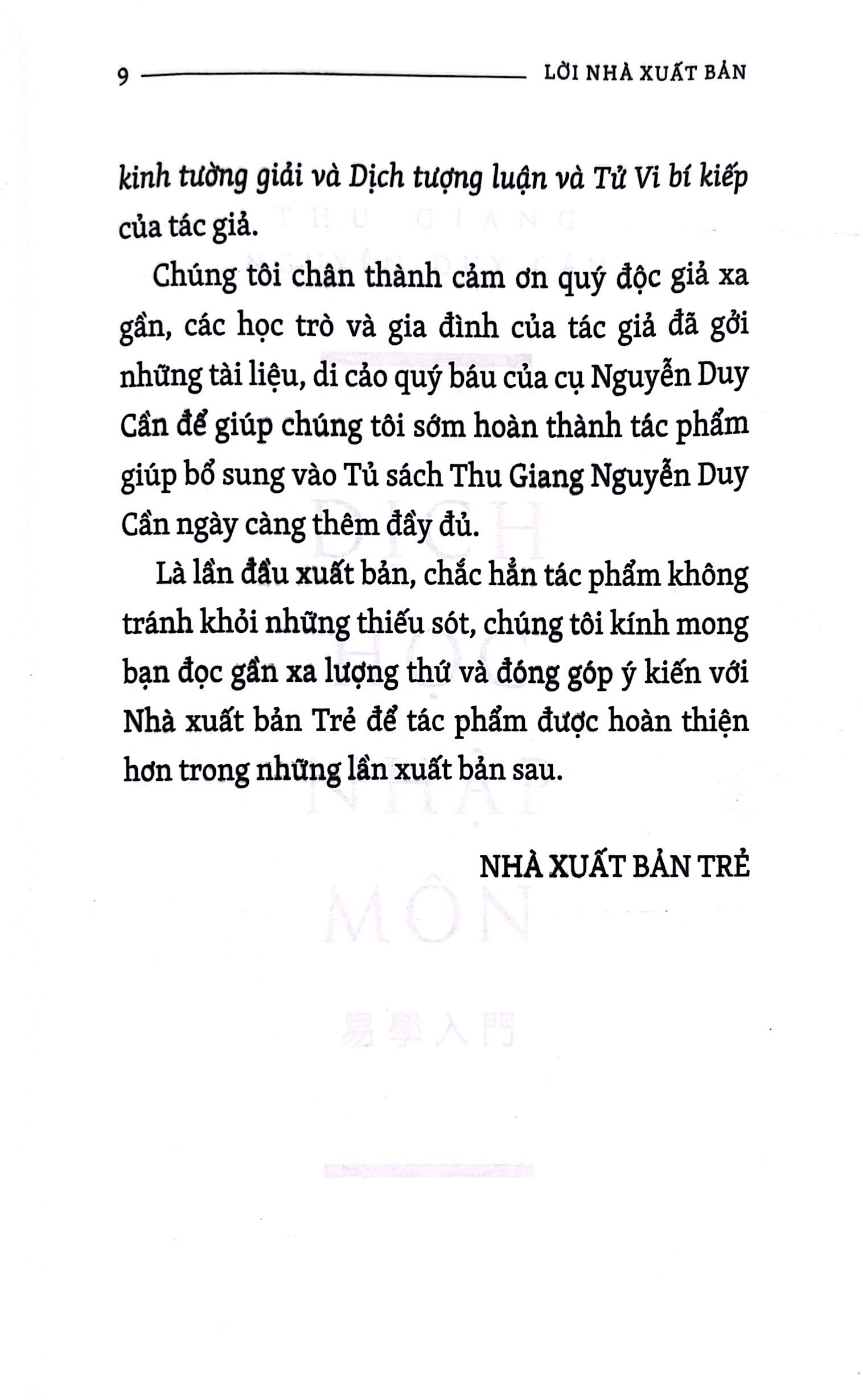 Dịch Học Nhập Môn PDF Dịch Học Nhập Môn PDF
