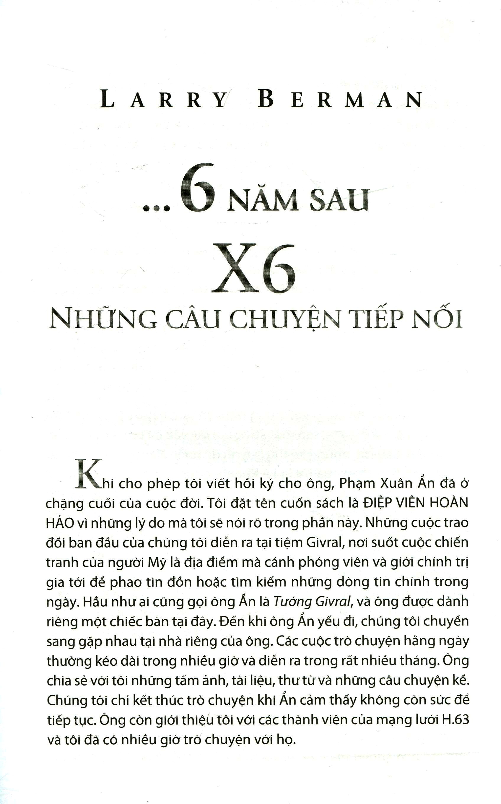 Điệp Viên Hoàn Hảo X6 - Phạm Xuân Ẩn PDF Điệp Viên Hoàn Hảo X6 - Phạm Xuân Ẩn PDF