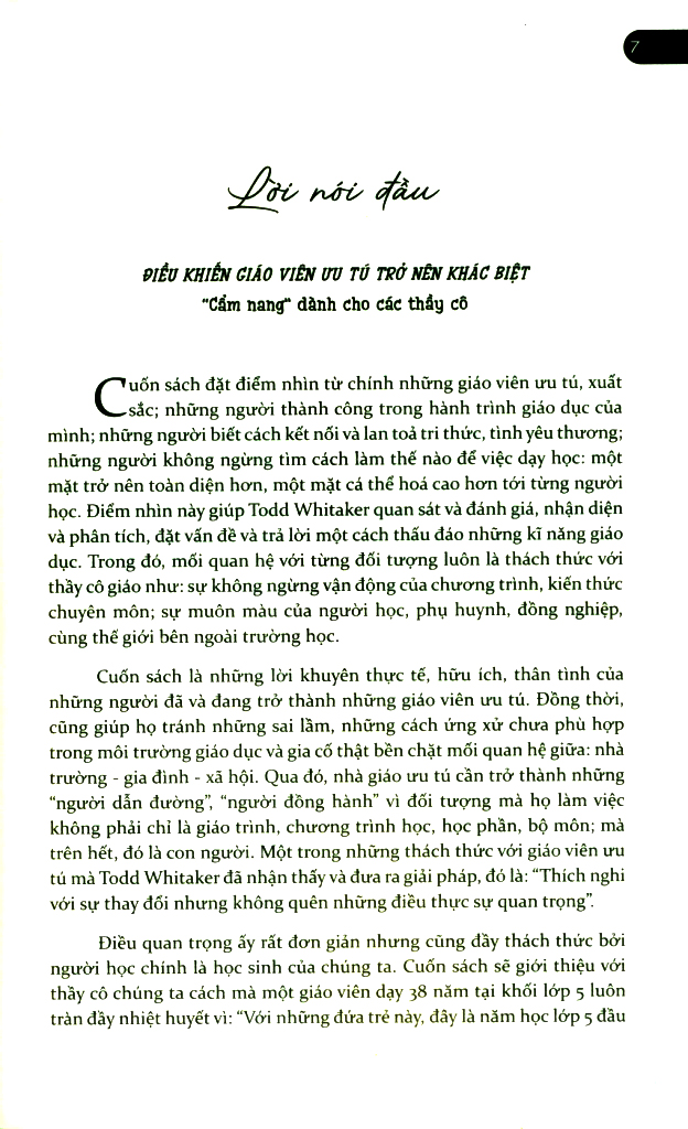 Điều Khiến Giáo Viên Ưu Tú Trở Nên Khác Biệt PDF Điều Khiến Giáo Viên Ưu Tú Trở Nên Khác Biệt PDF