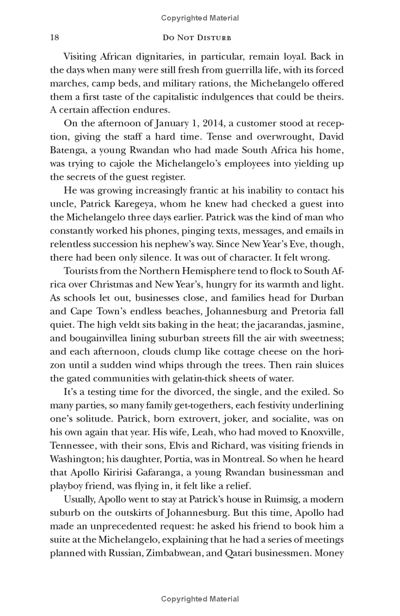 Do Not Disturb: The Story Of A Political Murder And An African Regime Gone Bad PDF đọc ebook online, epub online, nghe sách nói audio miễn phí.