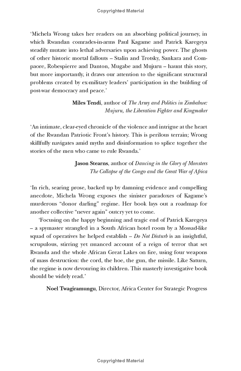 Do Not Disturb: The Story Of A Political Murder And An African Regime Gone Bad PDF đọc ebook online, epub online, nghe sách nói audio miễn phí.