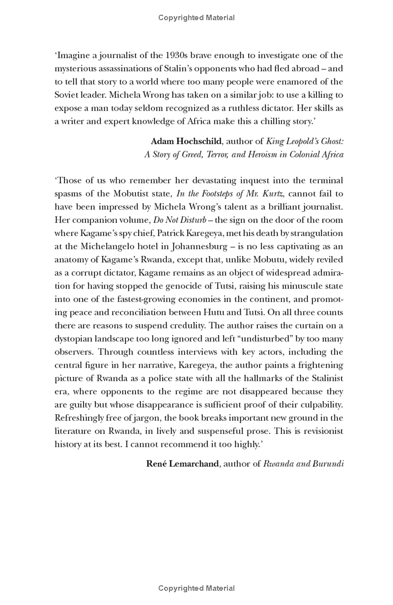 Do Not Disturb: The Story Of A Political Murder And An African Regime Gone Bad PDF đọc ebook online, epub online, nghe sách nói audio miễn phí.