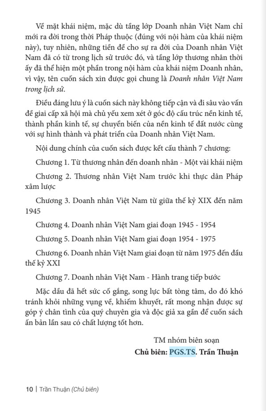Doanh Nhân Việt Nam Trong Lịch Sử PDF đọc ebook online, epub online, nghe sách nói audio miễn phí.