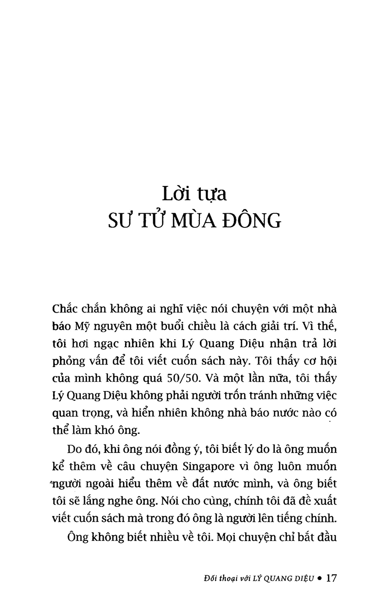Đối Thoại Với Lý Quang Diệu (Tái Bản 2018) PDF đọc ebook online, epub online, nghe sách nói audio miễn phí.
