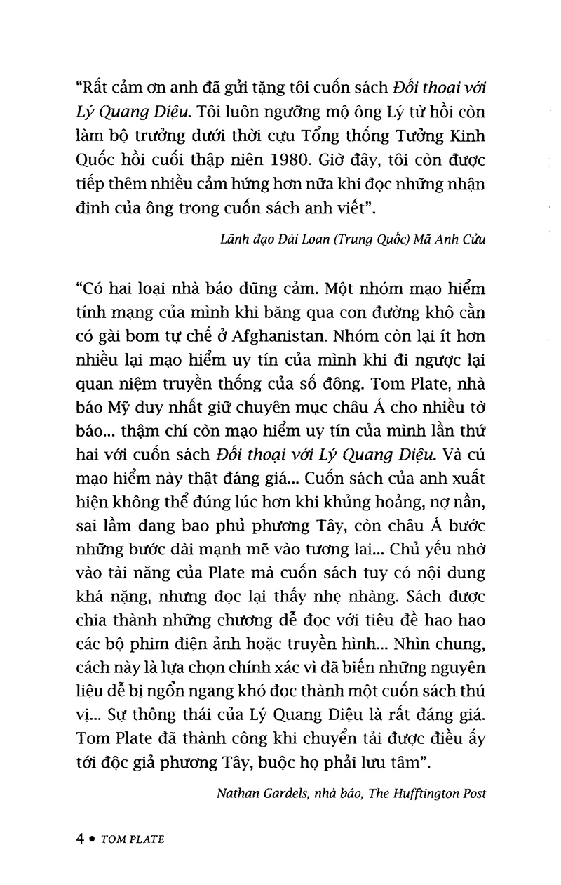 Đối Thoại Với Lý Quang Diệu (Tái Bản 2018) PDF đọc ebook online, epub online, nghe sách nói audio miễn phí.