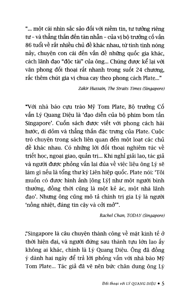 Đối Thoại Với Lý Quang Diệu (Tái Bản 2018) PDF đọc ebook online, epub online, nghe sách nói audio miễn phí.