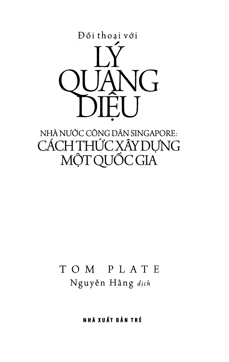 Đối Thoại Với Lý Quang Diệu (Tái Bản 2018) PDF đọc ebook online, epub online, nghe sách nói audio miễn phí.