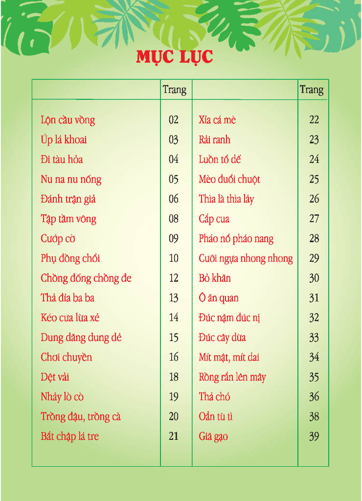 Đồng Dao Cho Bé - Các Trò Chơi Dân Gian PDF đọc ebook online, epub online, nghe sách nói audio miễn phí. Tải sách Đồng Dao Cho Bé - Các Trò Chơi Dân Gian PDF đọc ebook online, epub online, nghe sách nói audio miễn phí.