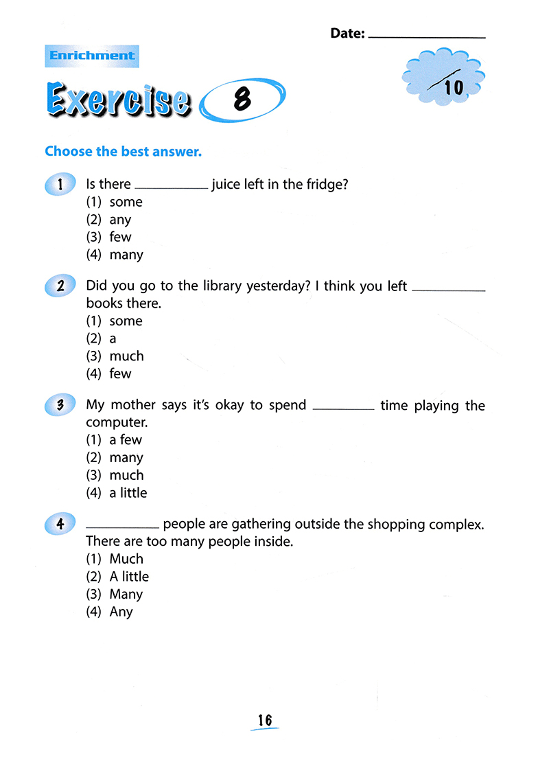 Bộ Elementary Grammar - Ngữ Pháp Tiếng Anh Cơ Bản Dành Cho Học Sinh Workbook 3 PDF Bộ Elementary Grammar - Ngữ Pháp Tiếng Anh Cơ Bản Dành Cho Học Sinh Workbook 3 PDF