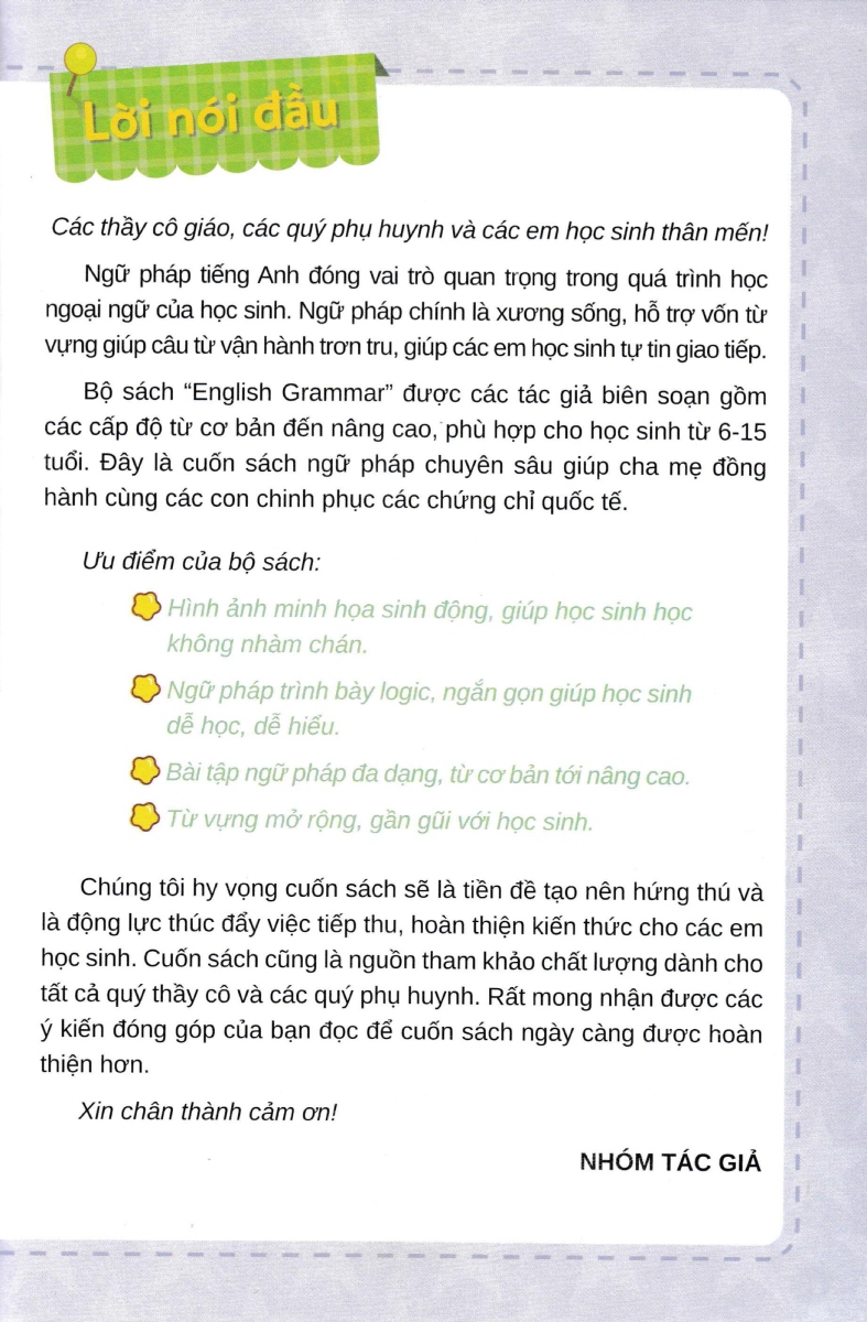 Bộ English Grammar For Flyers 1 - Có Đáp Án PDF Bộ English Grammar For Flyers 1 - Có Đáp Án PDF