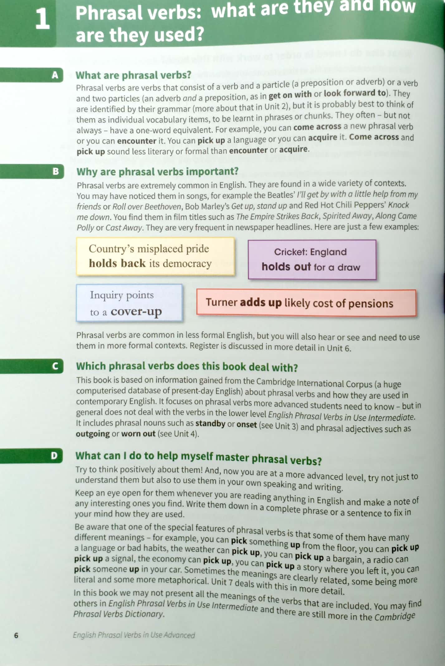 English Phrasal Verbs In Use Advanced Book With Answers (Vocabulary in ...