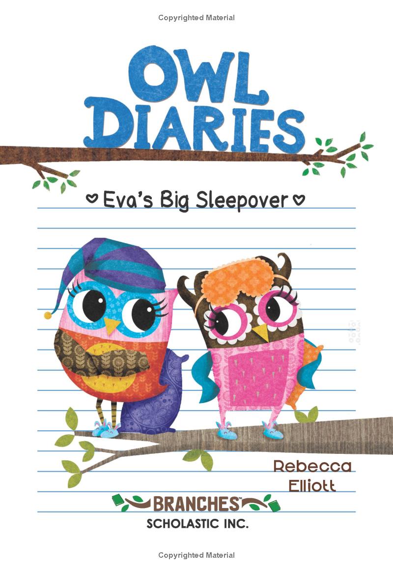 thumbnail image 2 of Warm Hearts Day: A Branches Book (Owl Diaries #5) By Rebecca Elliott, GOOD Condition 2 of 3