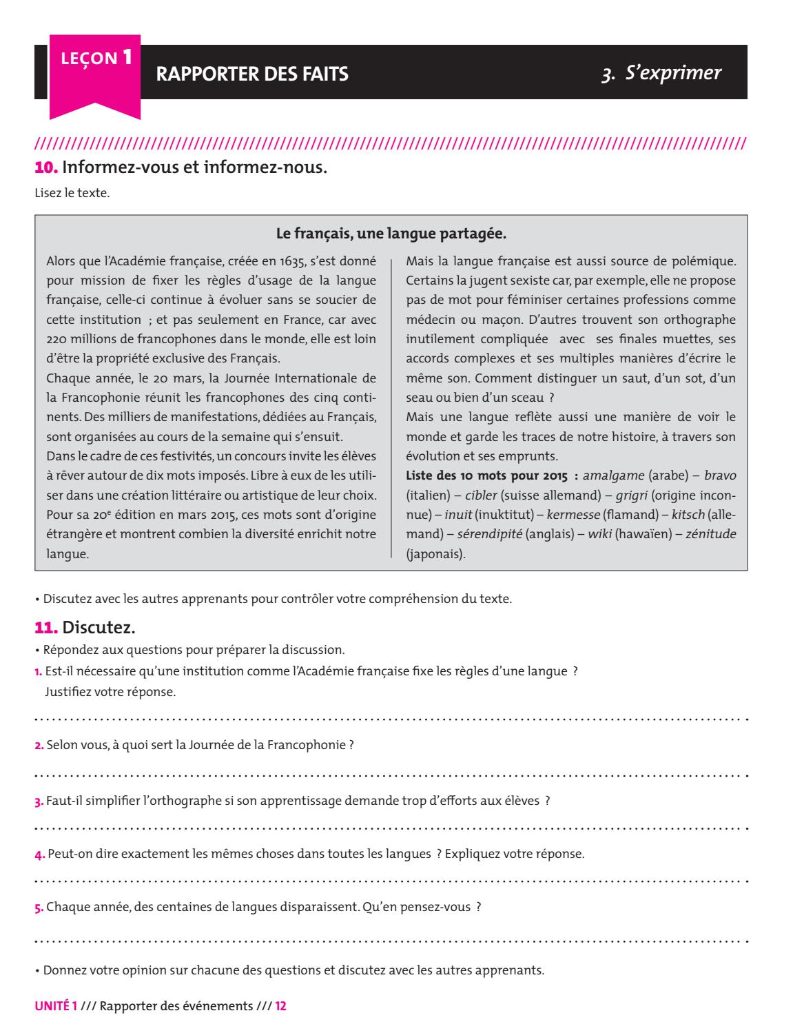 Expression orale - Niveau 3 - B2 - Livre + CD - 2ème édition - FAHASA.COM