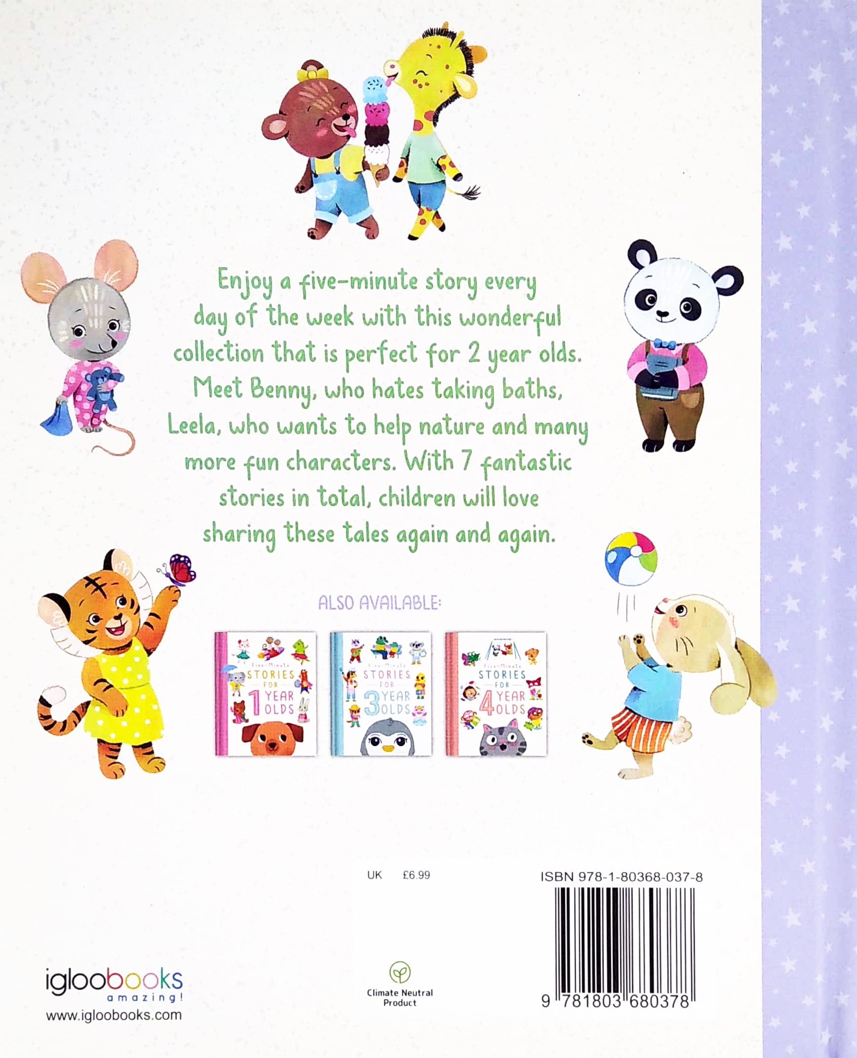 FiveMinute Stories For 2 Year Olds (Bedtime Story Collection)