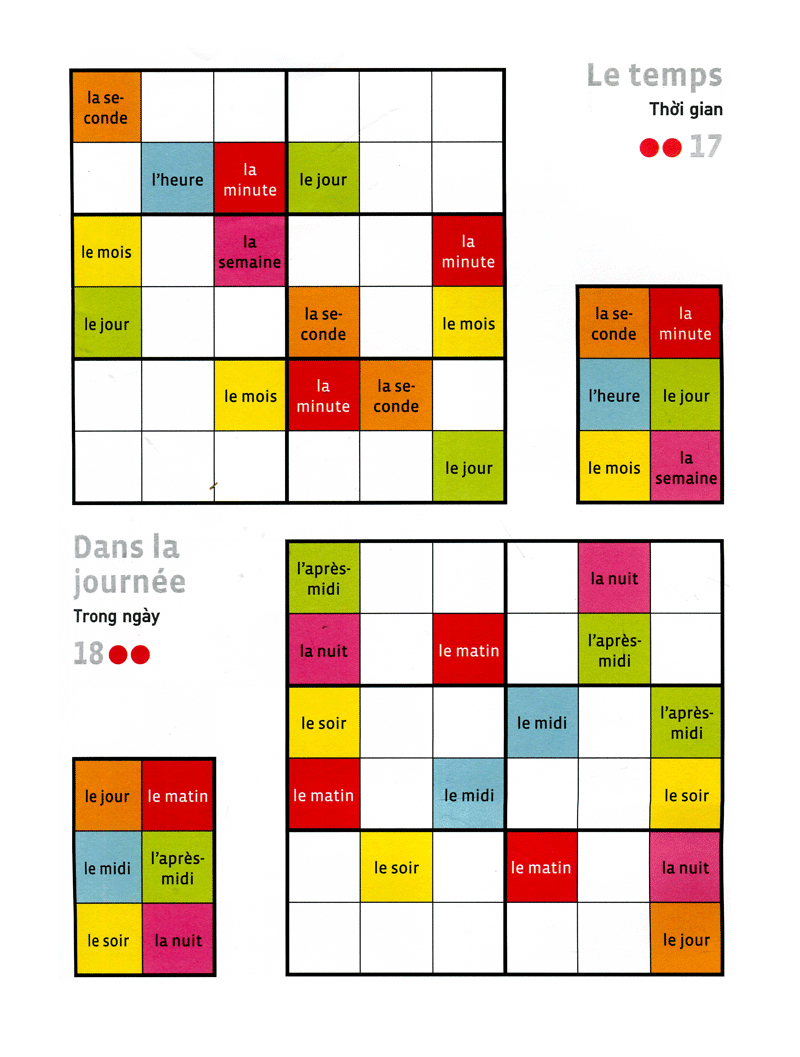Francais Wodoku A1-A2 - Vui Học Từ Vựng Với Ô Chữ Sudoku PDF