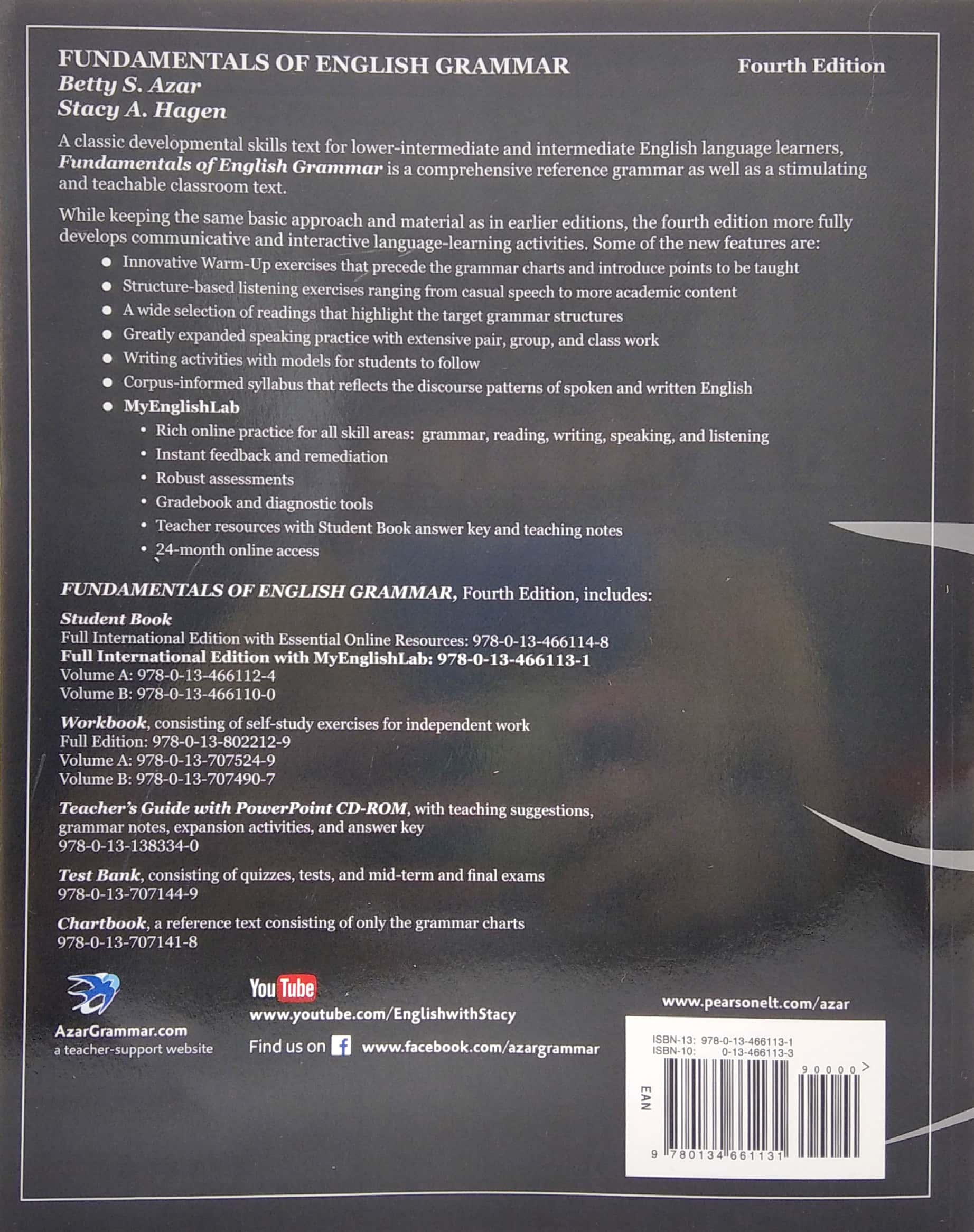 Fundamentals Of English Grammar Student Book With MyEnglishLab 4th ...