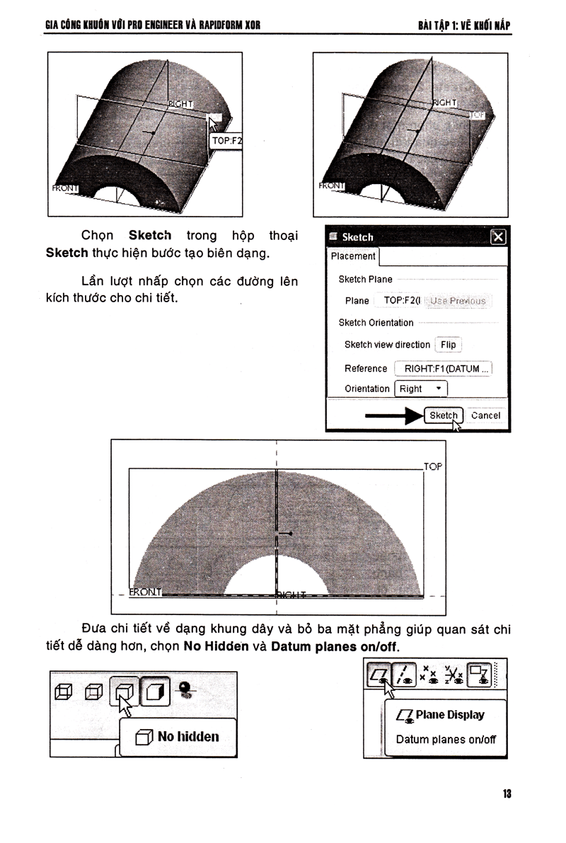 Gia Công Khuôn Với Pro Engineer & Rapidform Xor PDF - YDS.EDU.VN