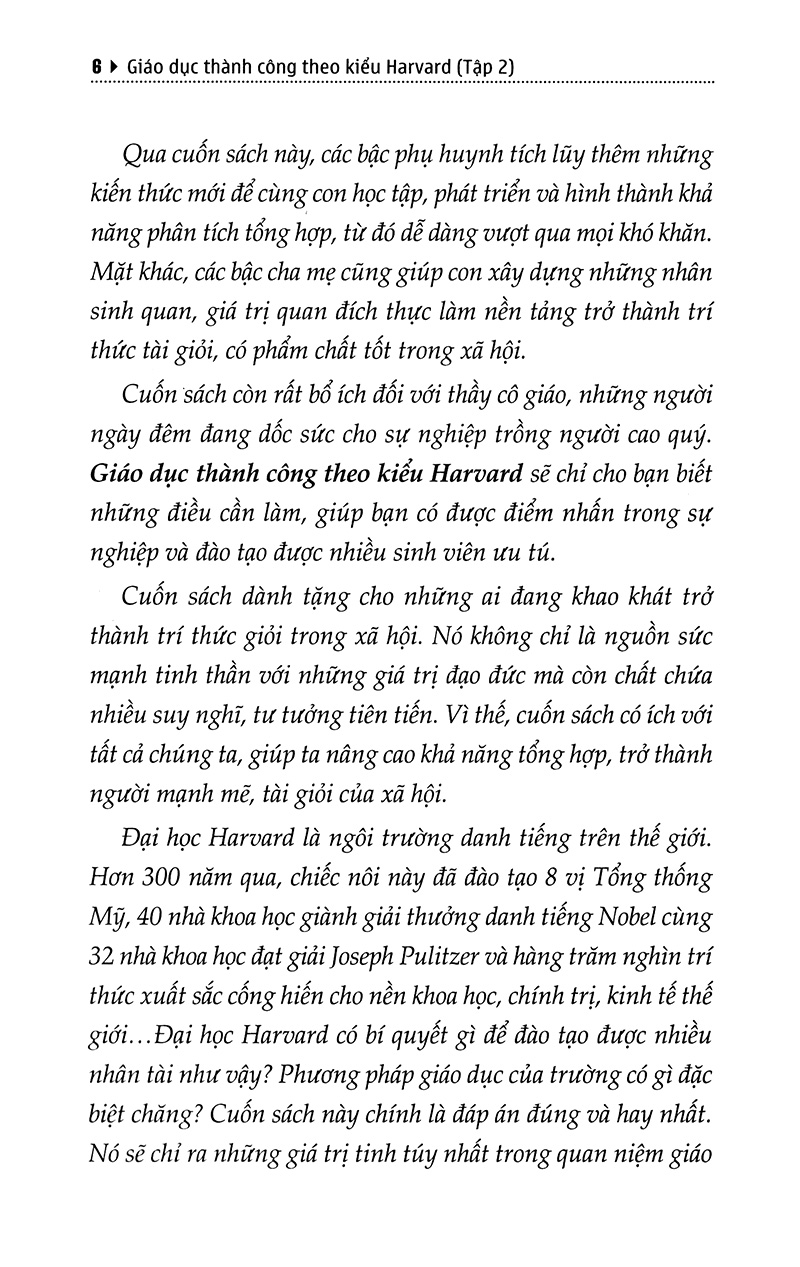 Bộ Giáo Dục Thành Công Theo Kiểu Harvard - Tập 2 2018 PDF Bộ Giáo Dục Thành Công Theo Kiểu Harvard - Tập 2 2018 PDF