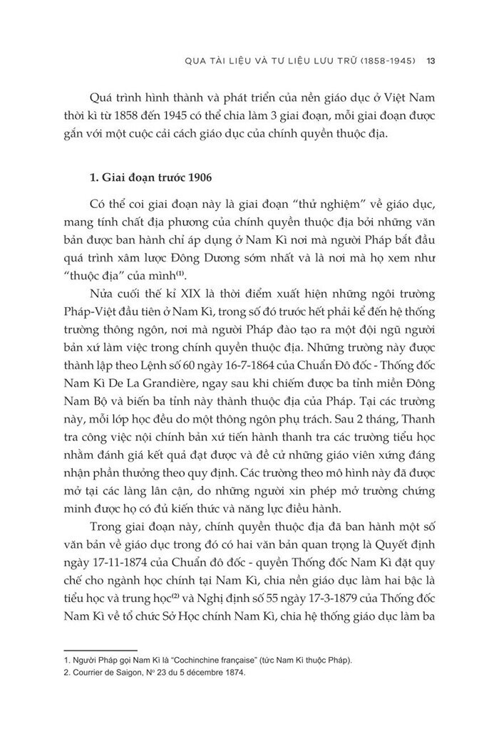 Giáo Dục Việt Nam Thời Kỳ Thuộc Địa Qua Tài Liệu Và Tư Liệu Lưu Trữ (1858 - 1945) PDF đọc ebook online, epub online, nghe sách nói audio miễn phí. Tải sách Giáo Dục Việt Nam Thời Kỳ Thuộc Địa Qua Tài Liệu Và Tư Liệu Lưu Trữ (1858 - 1945) PDF đọc ebook online, epub online, nghe sách nói audio miễn phí.
