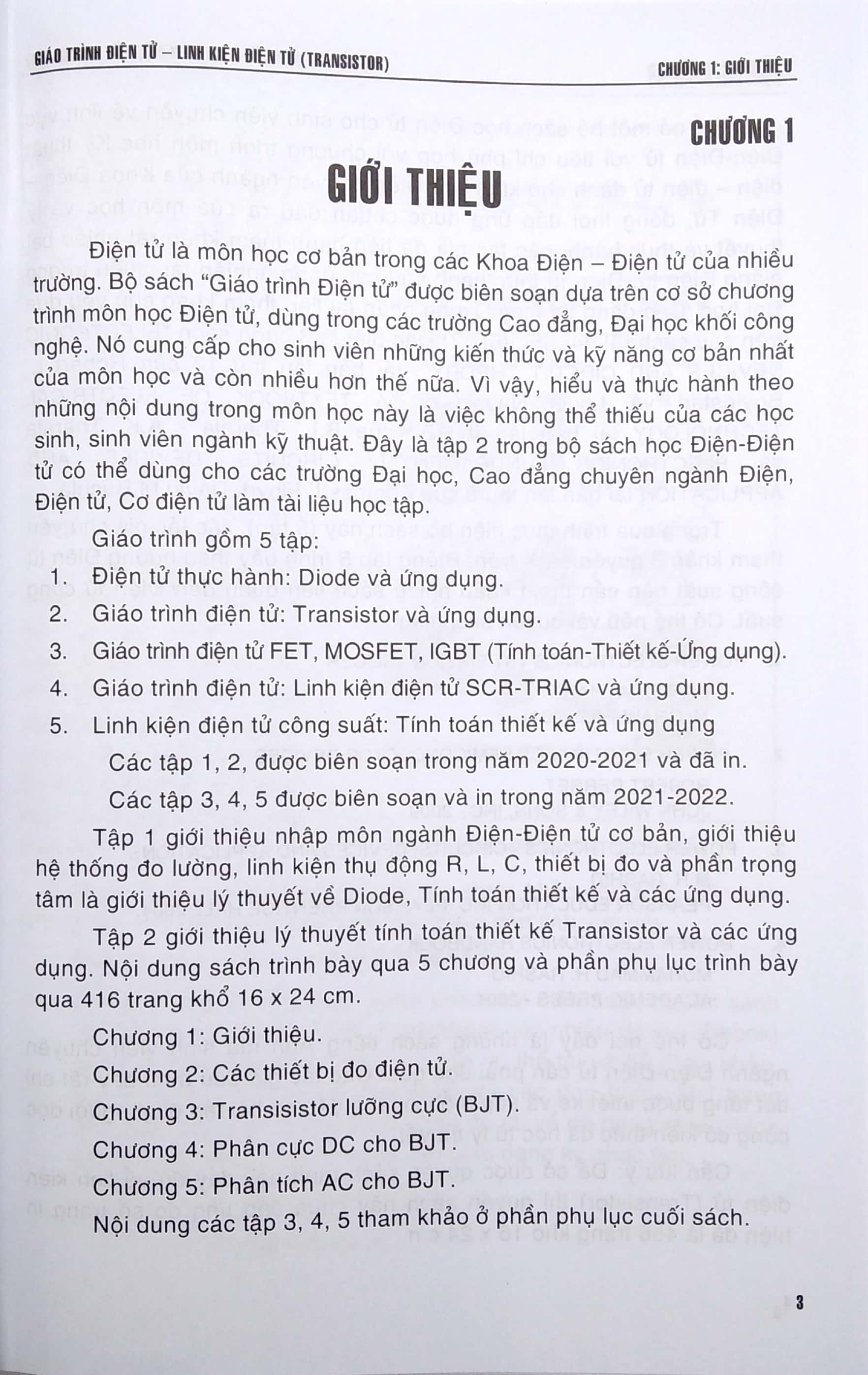 Giáo Trình Điện Tử - Linh Kiện Điện Tử Transistor PDF Giáo Trình Điện Tử - Linh Kiện Điện Tử Transistor PDF