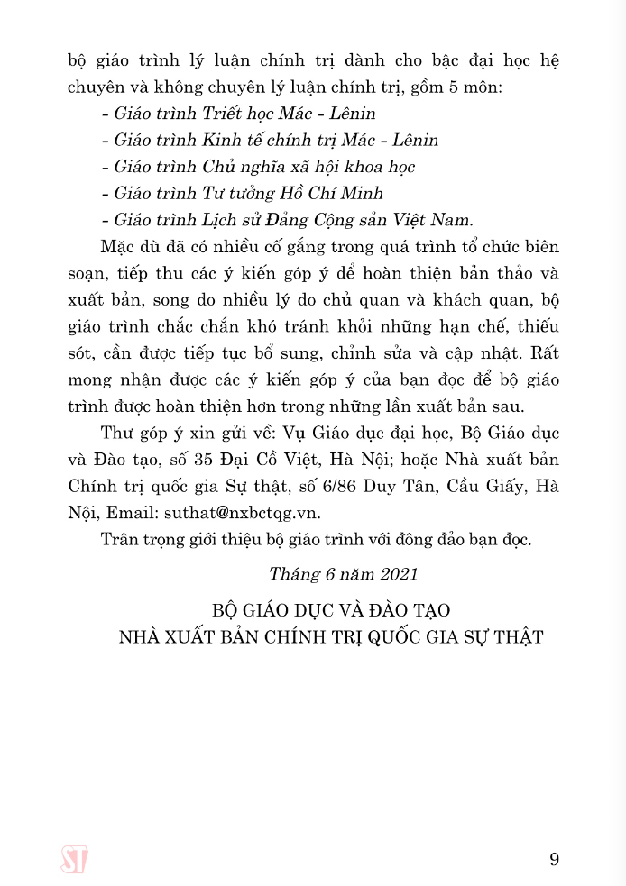 Giáo Trình Kinh Tế Chính Trị Mác - Lênin (Dành Cho Bậc Đại Học Hệ Không Chuyên Lý Luận Chính Trị) (Tái Bản 2024) PDF đọc ebook online, epub online, nghe sách nói audio miễn phí. Tải sách Giáo Trình Kinh Tế Chính Trị Mác - Lênin (Dành Cho Bậc Đại Học Hệ Không Chuyên Lý Luận Chính Trị) (Tái Bản 2024) PDF đọc ebook online, epub online, nghe sách nói audio miễn phí.