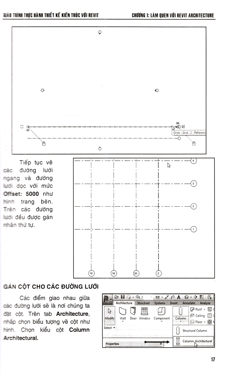 Giáo Trình Thực Hành Thiết Kế Kiến Trúc Với Revit Dùng Cho Các Phiên Bản 2018 - 2017 PDF