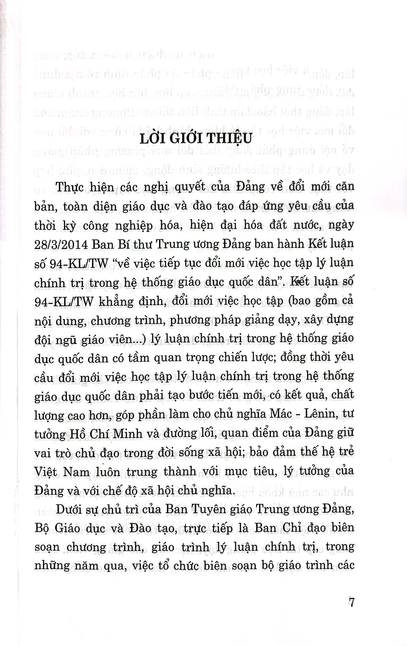 Giáo Trình Tư Tưởng Hồ Chí Minh (Dành Cho Bậc Đại Học Hệ Không Chuyên Lý Luận Chính Trị) PDF đọc ebook online, epub online, nghe sách nói audio miễn phí.