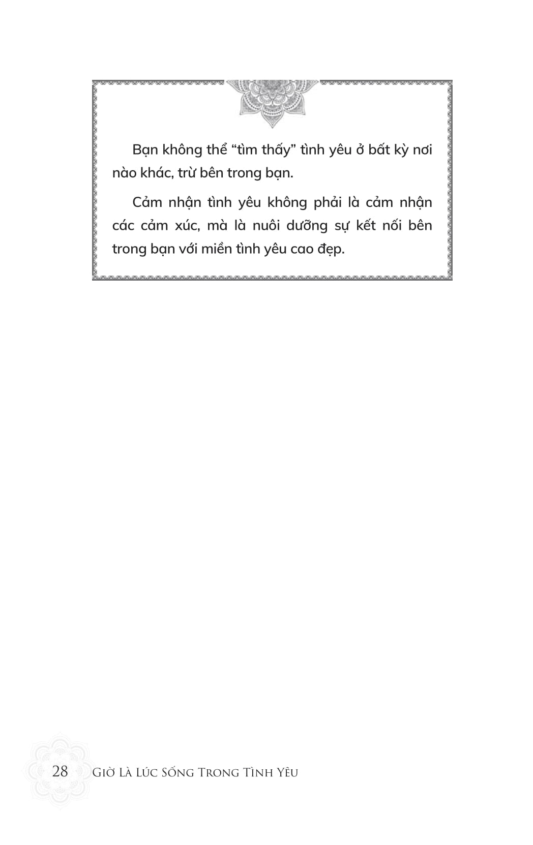 Giờ Là Lúc Sống Trong Tình Yêu PDF Giờ Là Lúc Sống Trong Tình Yêu PDF